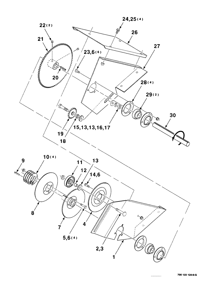 Схема запчастей Case IH 8230 - (2-06) - DRIVE ASSEMBLY (58) - ATTACHMENTS/HEADERS