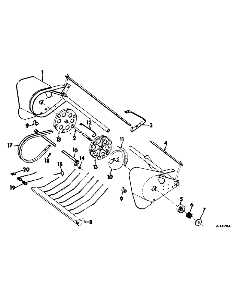 Схема запчастей Case IH 430 - (E-17) - CUSTON PICKUP CYLINDER 