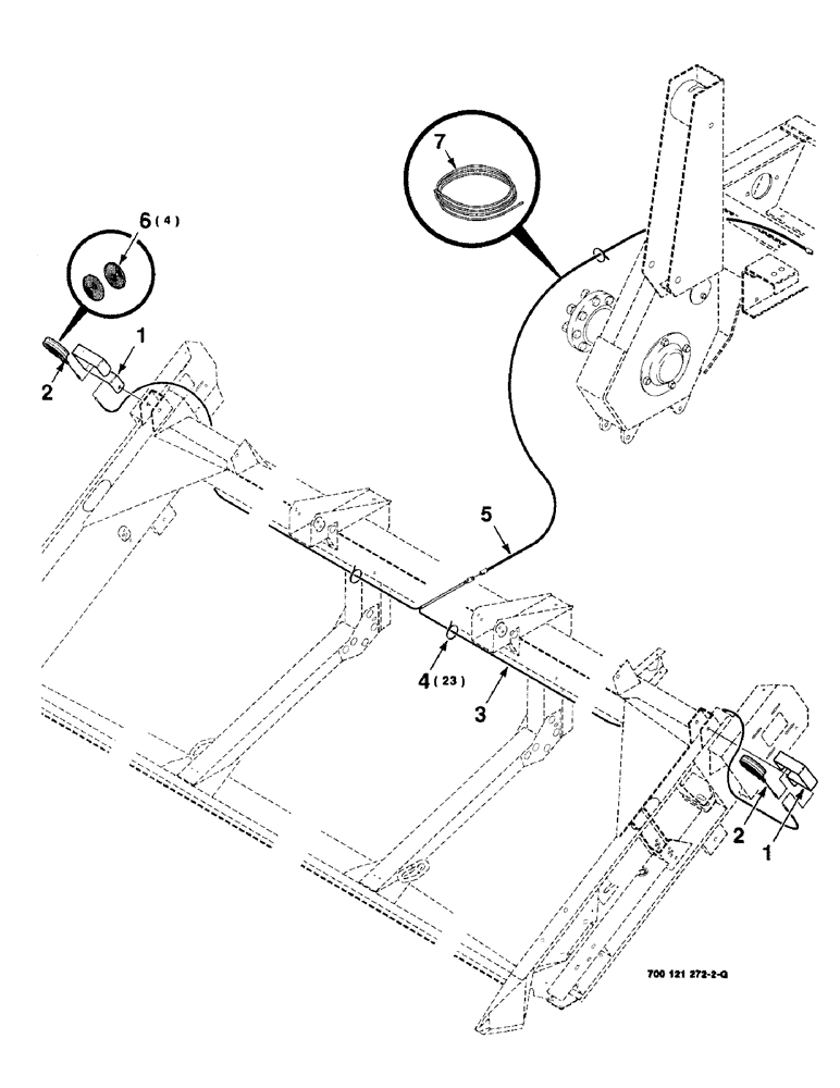 Схема запчастей Case IH 8820 - (4-2) - WIRING AND FLASHER ASSEMBLY (04) - ELECTRICAL SYSTEMS