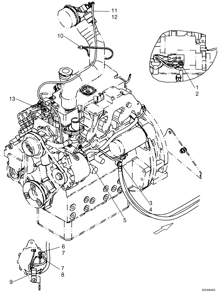 Схема запчастей Case IH 420 - (04-05) - ENGINE, ELECTRICAL (04) - ELECTRICAL SYSTEMS