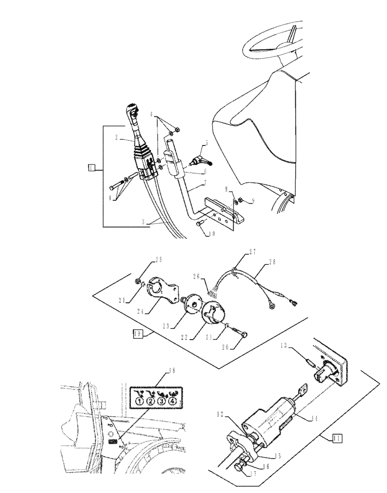 Схема запчастей Case IH L530 - (35.525.AA[04]) - HYDRAULIC KIT JOYSTICK CONTROL, FARMALL (35) - HYDRAULIC SYSTEMS