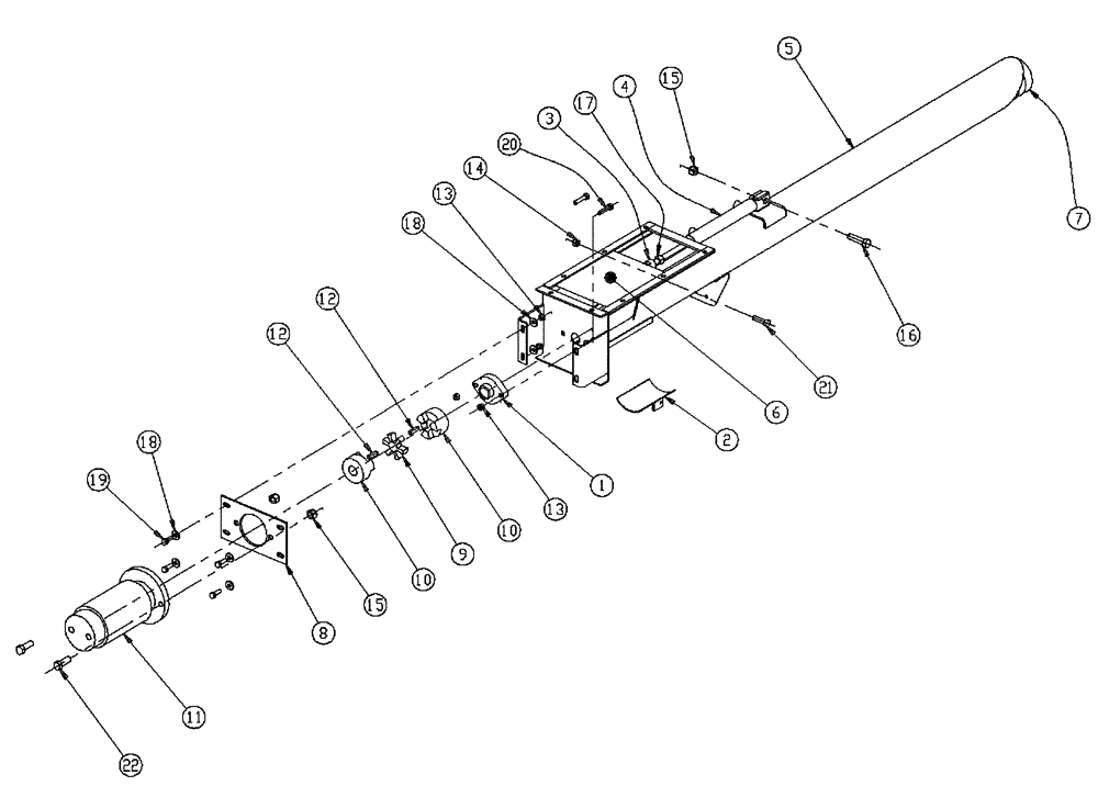 Схема запчастей Case IH 437 - (02-005) - 4 INCH AUGER ASSY Bin Group