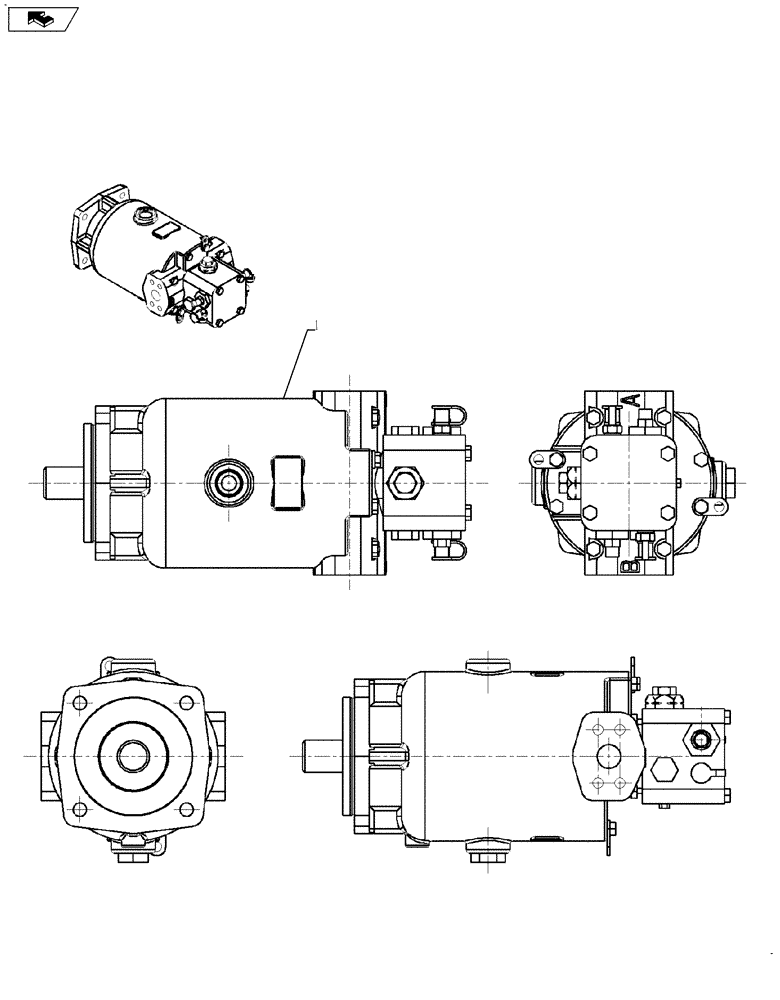 Схема запчастей Case IH 635 - (29.218.05) - HYDROSTATIC MOTOR WITH LIP SEAL (29) - HYDROSTATIC DRIVE