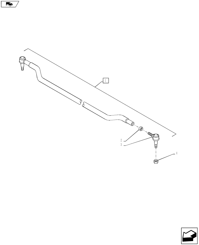 Схема запчастей Case IH PUMA 160 - (41.106.02) - VAR - 330408, 330429, 330430 - CL.4 FRONT AXLE - STEERING TIE-ROD (41) - STEERING