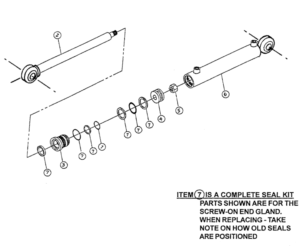 Схема запчастей Case IH PATRIOT WT - (06-004) - HYDRAULIC CYLINDER - BOOM INNER FOLD (90 BOOM) - (2" X 20") - 1 1/4" DIA ROD Cylinders