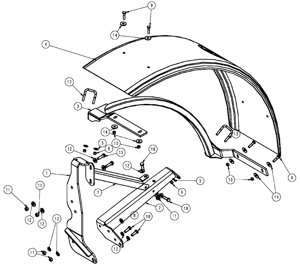 Схема запчастей Case IH SPX4410 - (11-004) - FENDER ASSEMBLY, LH Options