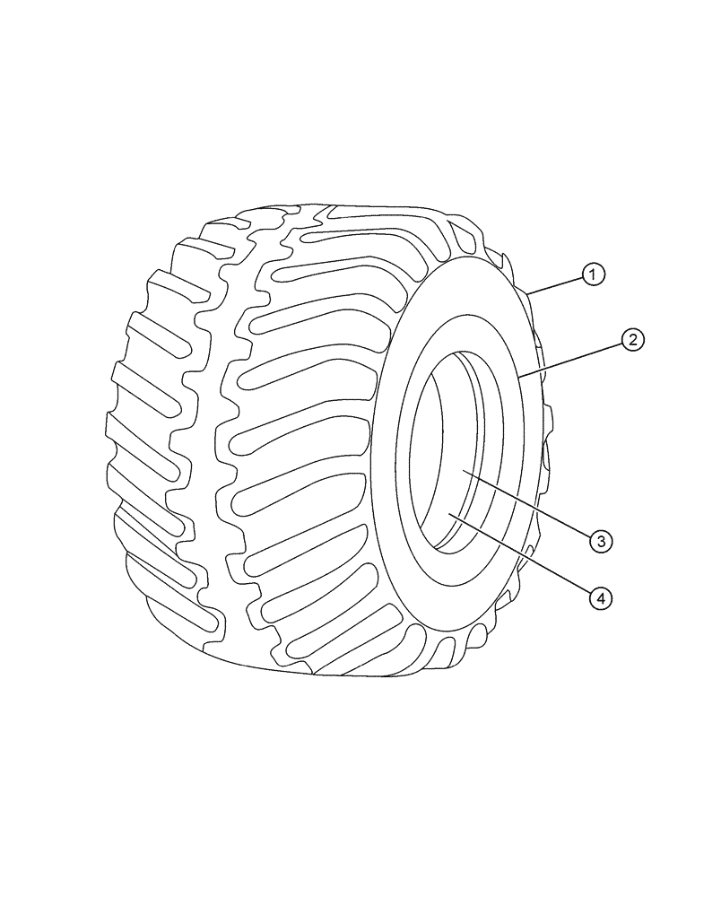 Схема запчастей Case IH FLX4010 - (05-003) - 48” FIRESTONE DT Tires