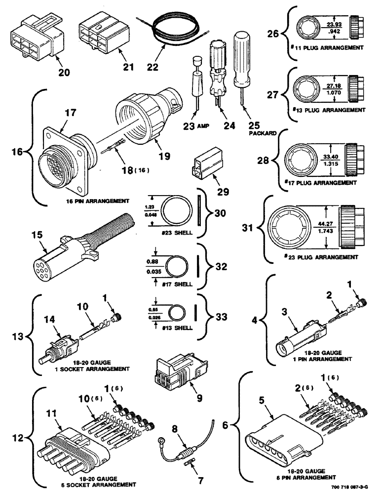 Схема запчастей Case IH RS551 - (4-32) - ELECTRICAL HARNESS SERVICE PARTS, CONTINUED (06) - ELECTRICAL