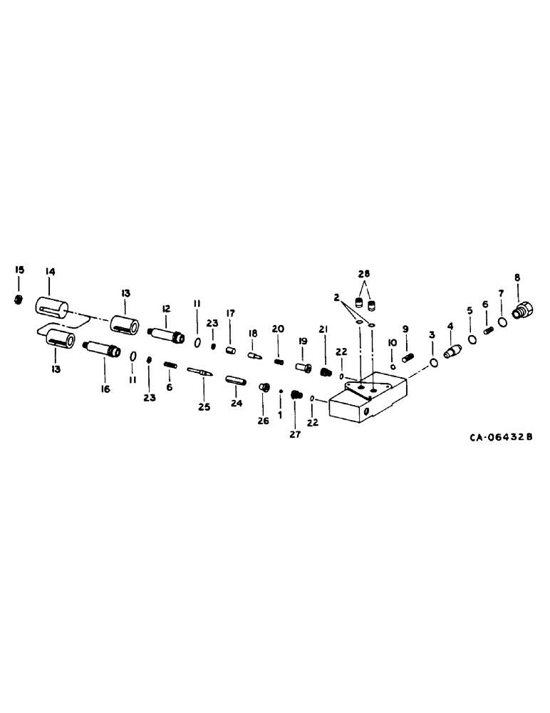 Схема запчастей Case IH 1460 - (10-089) - UNLOAD/SINGLE BI-DIRECTIONAL VALVE (07) - HYDRAULICS