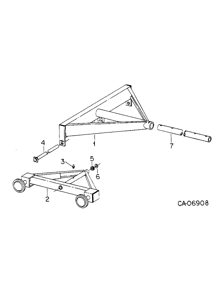 Схема запчастей Case IH VARIOUS - (D-51) - REAR AXLE AND CONNECTIONS 