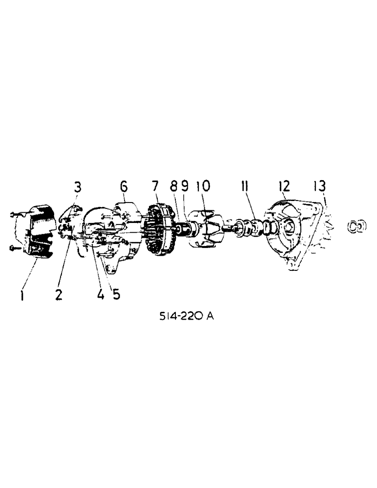 Схема запчастей Case IH 674 - (08-03) - ALTERNATOR (06) - ELECTRICAL