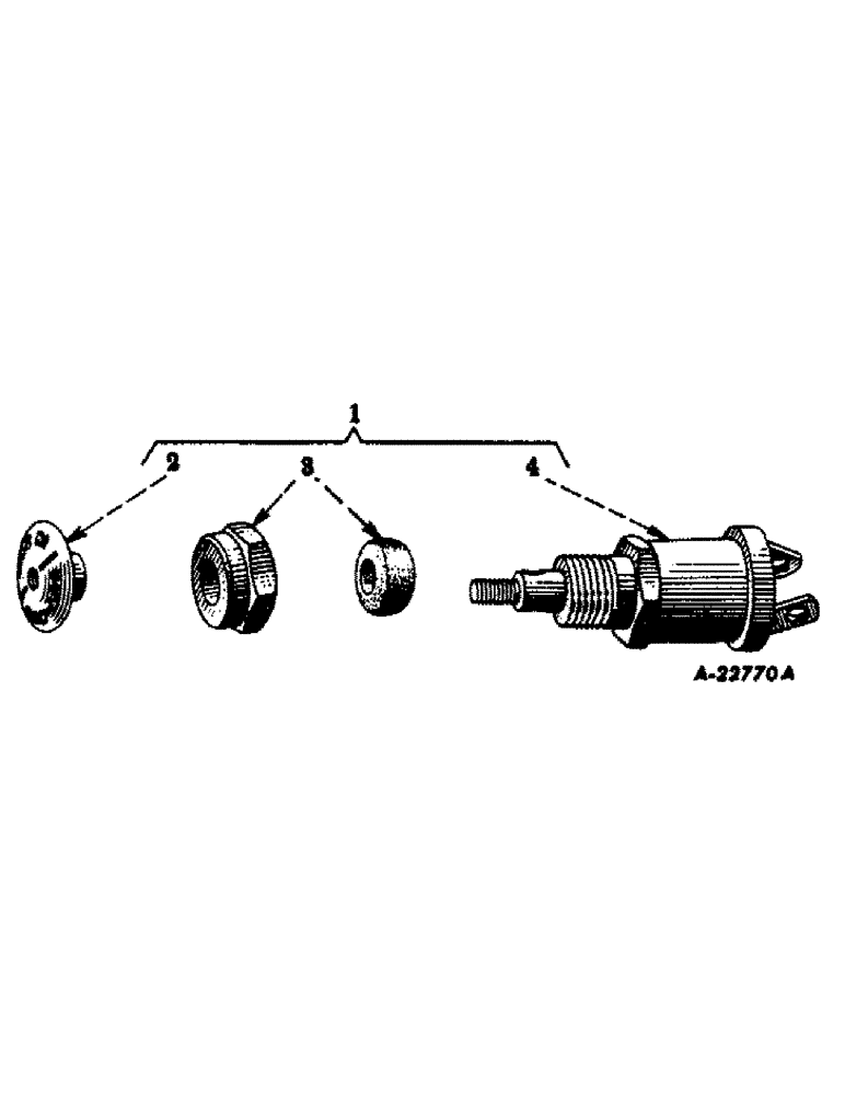 Схема запчастей Case IH SUPER C - (054) - ELECTRICAL SYSTEM, BATTERY IGNITION SWITCH (06) - ELECTRICAL SYSTEMS