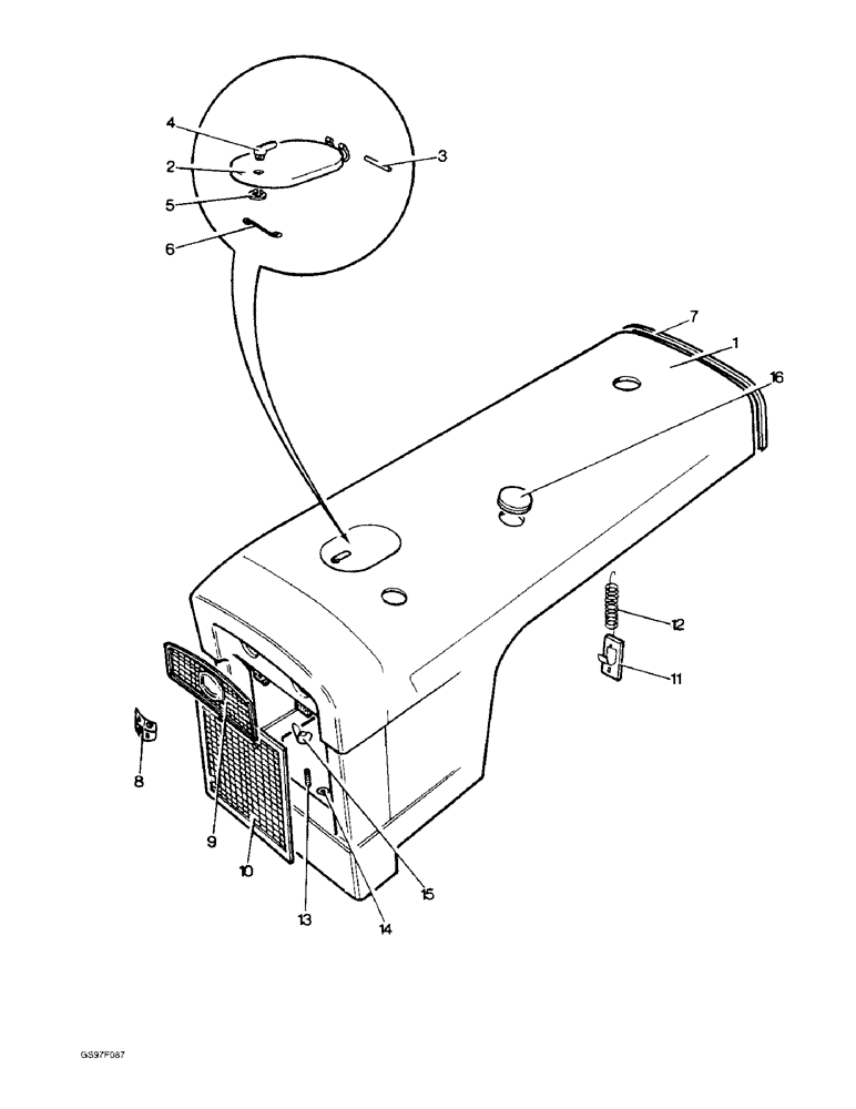 Схема запчастей Case IH 885 - (9-24) - BONNET ASSEMBLY, 885 NARROW TRACTORS (09) - CHASSIS/ATTACHMENTS