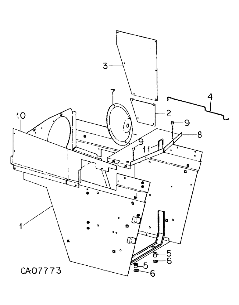 Схема запчастей Case IH 3488 - (06-04) - COOLING, RADIATOR SUPPORT Cooling