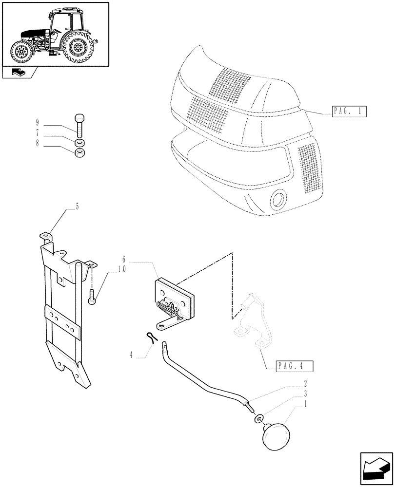 Схема запчастей Case IH FARMALL 85C - (1.83.0[02]) - HOODS - C6506 (08) - SHEET METAL