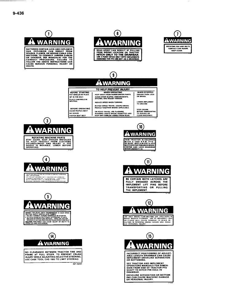 Схема запчастей Case IH 4494 - (9-436) - DECALS (09) - CHASSIS/ATTACHMENTS