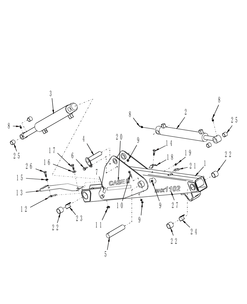 Схема запчастей Case IH 716735016 - (18) - BOOM 