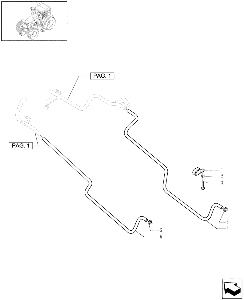 Схема запчастей Case IH MAXXUM 100 - (1.94.3[02]) - HEATING SYSTEM PIPES (10) - OPERATORS PLATFORM/CAB