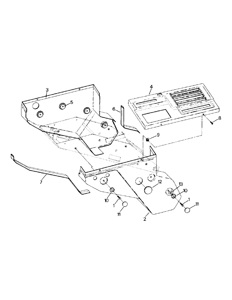 Схема запчастей Case IH CS-360 - (01-25) - TILT CONSOLE COVER (10) - CAB