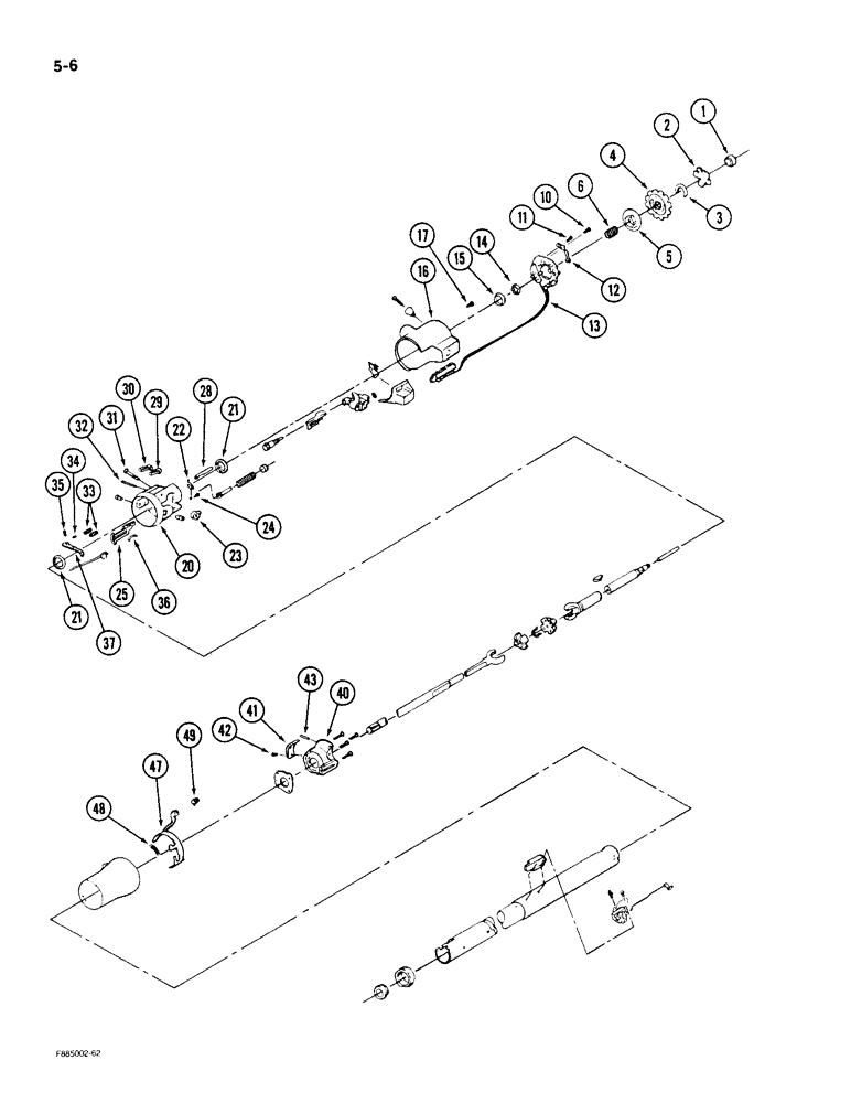 Схема запчастей Case IH 9190 - (5-06) - COLUMN ASSEMBLY (05) - STEERING