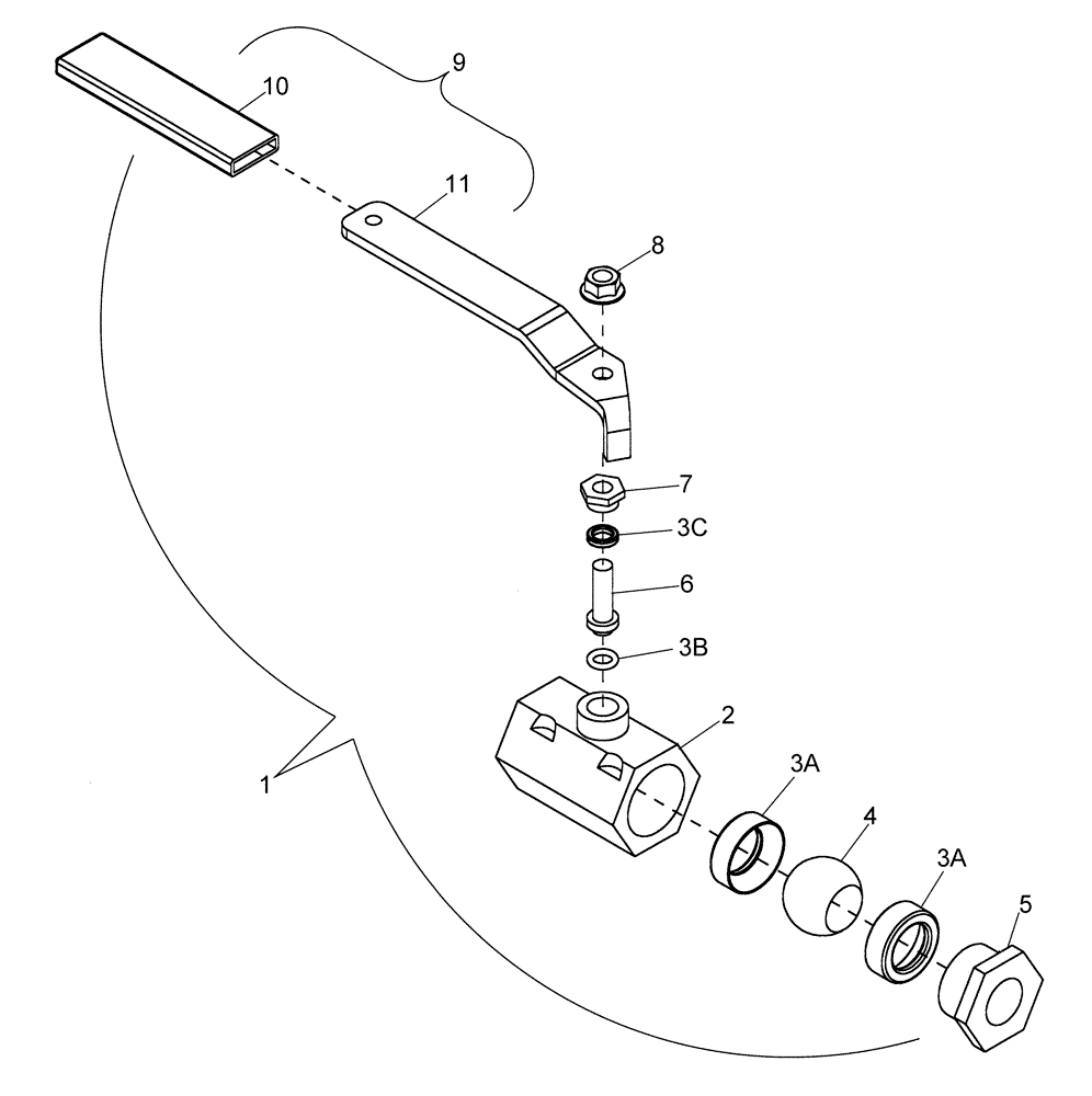 Схема запчастей Case IH 30 - (35.116.03) - WING LIFT HYDRAULIC BALL VALVE ASSEMBLY (35) - HYDRAULIC SYSTEMS