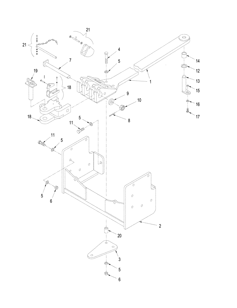 Схема запчастей Case IH STEIGER 485 - (09-10[01]) - SCRAPER DRAWBAR, REYNOLDS, BSN Z9F117292 (09) - CHASSIS