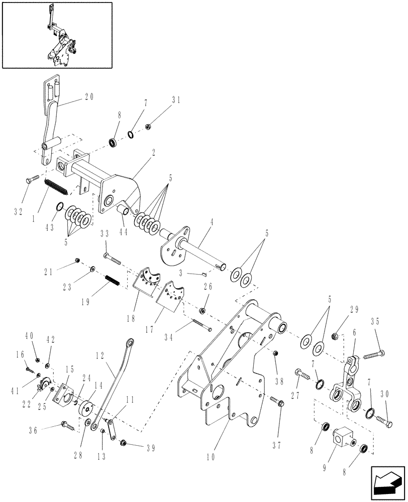 Схема запчастей Case IH WDX1002S - (07.05[02]) - CONTROL, PROPULSION (07) - HYDRAULIC SYSTEM