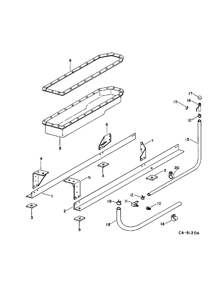 Схема запчастей Case IH 715 - (12-03) - POWER, ENGINE SUPPORTS, CRANKCASE PAN AND CONNECTIONS Power