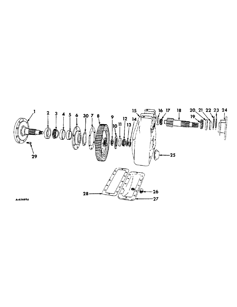 Схема запчастей Case IH 414 - (130) - FINAL DRIVE (25) - FRONT AXLE SYSTEM