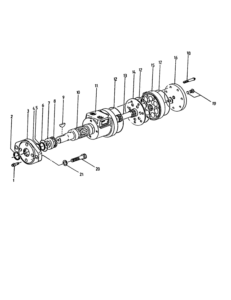 Схема запчастей Case IH 7700 - (B02-15) - HYDRAULIC MOTOR, S CHAR-LYNN, 14 CUBIC INCH Hydraulic Components & Circuits