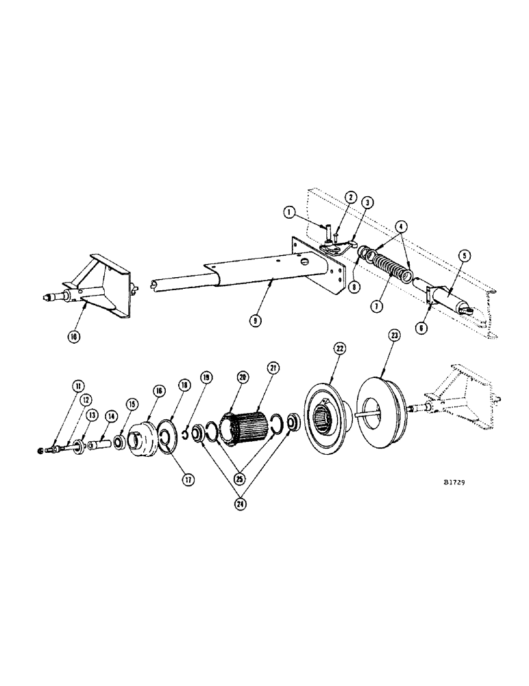 Схема запчастей Case IH 960 - (284) - VARIABLE SPEED TRACTION DRIVE ADJUSTMENT (16) - TRACTION VARIATOR