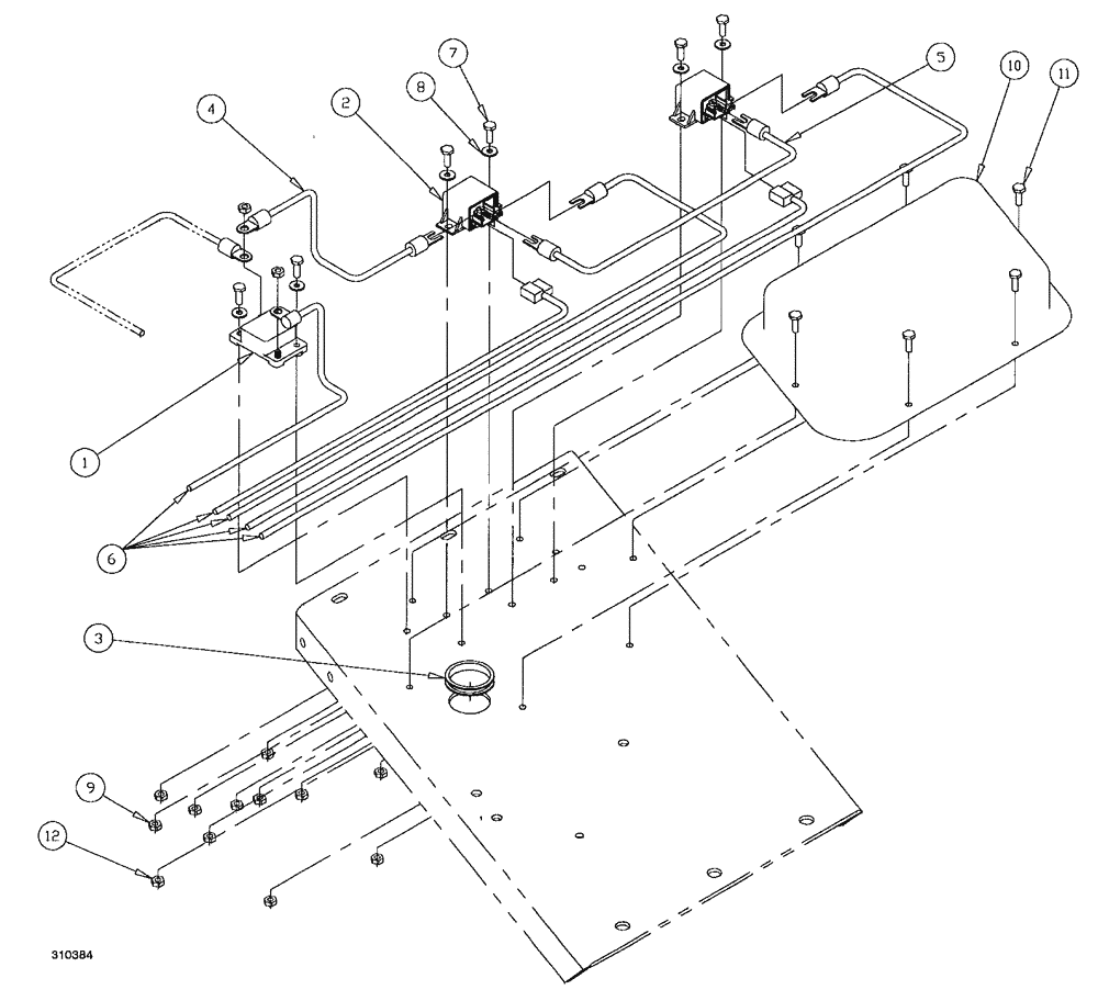 Схема запчастей Case IH SPX4260 - (327) - ENGINE ELECTRICAL GROUP (55) - ELECTRICAL SYSTEMS