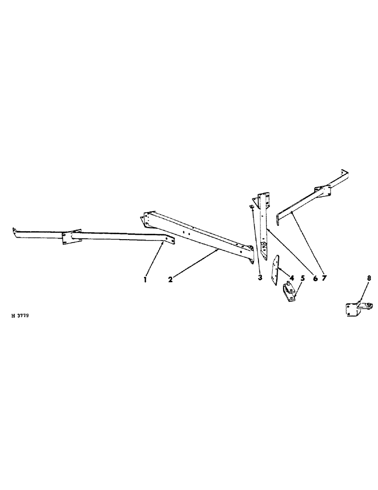 Схема запчастей Case IH 10 - (A-08) - TRACTOR HITCH 