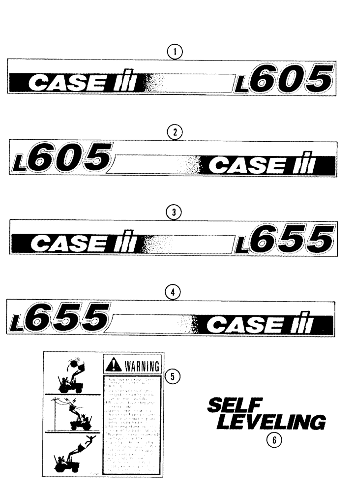 Схема запчастей Case IH L605 - (09-11) - DECALS (09) - CHASSIS/ATTACHMENTS