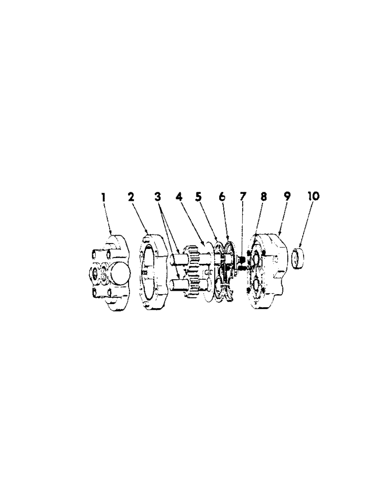 Схема запчастей Case IH 201 - (D-037) - HYDRAULIC PUMP (35) - HYDRAULIC SYSTEMS