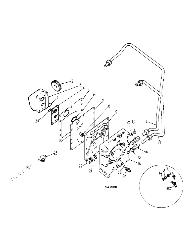 Схема запчастей Case IH 258 - (10-002) - HYDRAULIC POWER SUPPLY AND MULTI-CONTROL VALVE (07) - HYDRAULICS