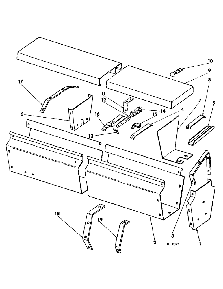 Схема запчастей Case IH 150 - (40) - GRASS SEED HOPPER UNIT FOR USE ON 16 X 10 AND 20 X 8 MACHINES 