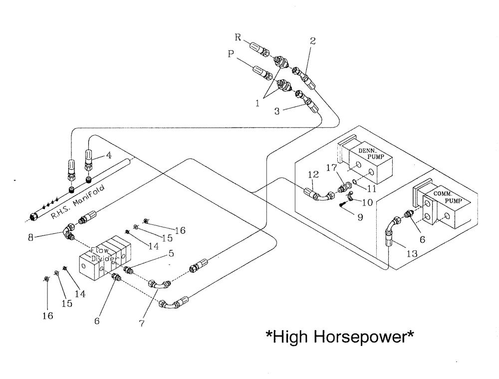 Схема запчастей Case IH 7700 - (B09[04]) - HYDRAULIC CIRCUIT {STANDARD TOPPER WITHOUT SIDETRIM} Hydraulic Components & Circuits