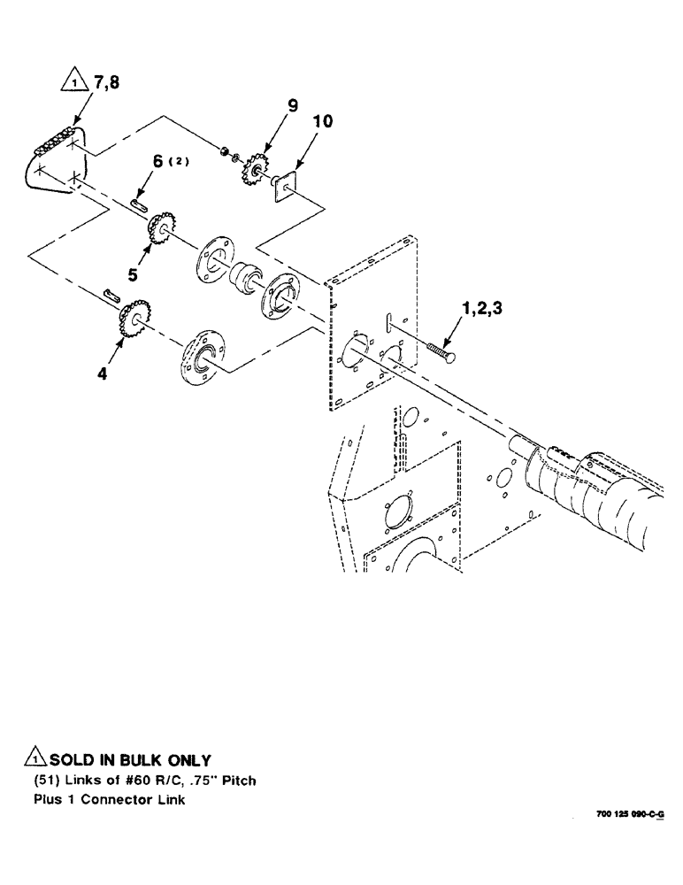 Схема запчастей Case IH 8455 - (2-20) - ROLLER DRIVE ASSEMBLY (STARTING) Driveline