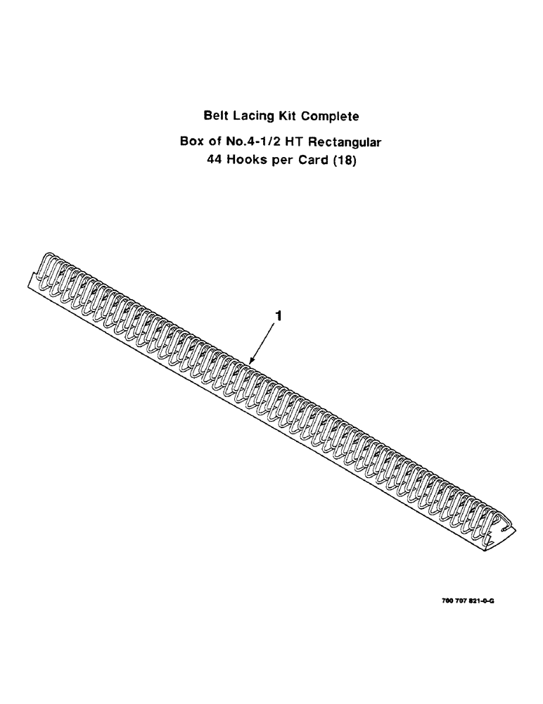 Схема запчастей Case IH 8455 - (9-34) - CLIPPER LACING KIT (HOOKS AND PINS), (700707821 BELT CLIPPER Decals & Attachments