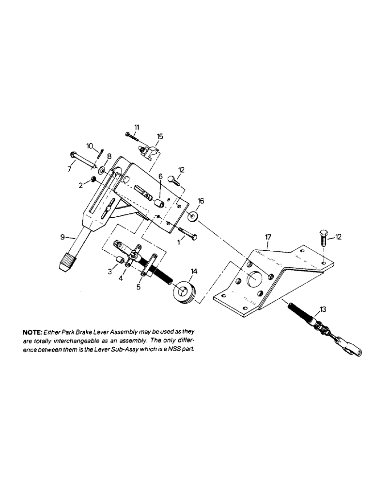 Схема запчастей Case IH STEIGER - (01-45) - PARK BRAKE CONTROLS (10) - CAB