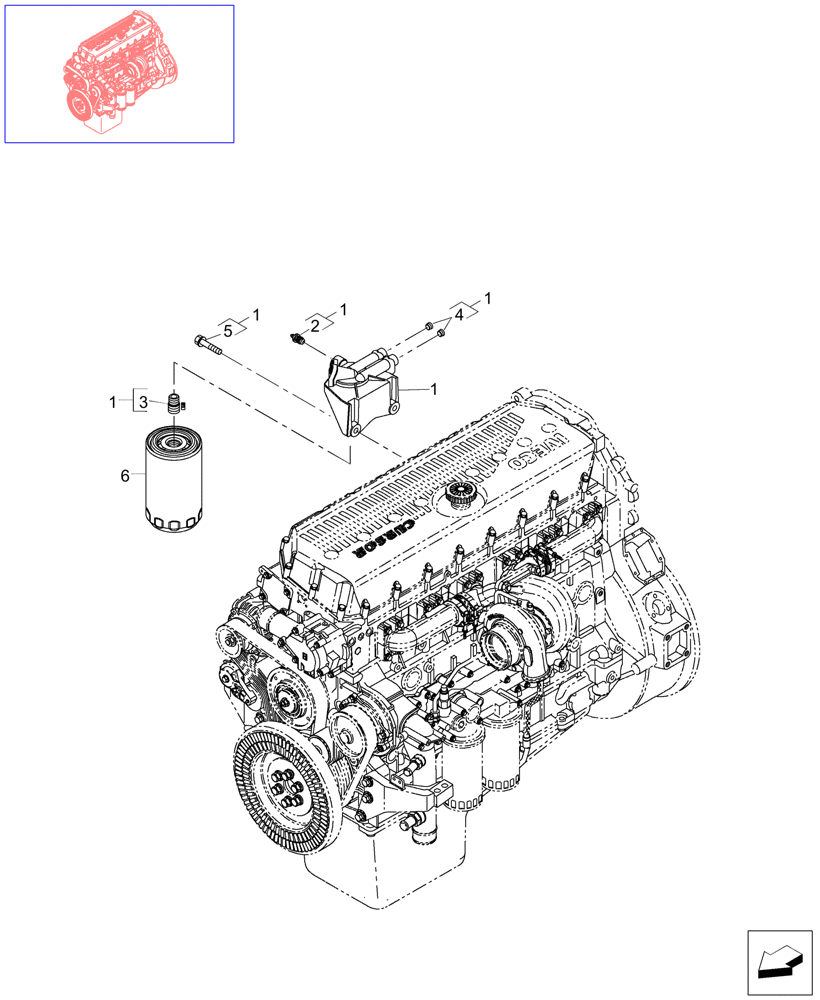 Схема запчастей Case IH STEIGER 485 - (02-80) - FUEL FILTER AND RELATED PARTS, STEIGER 485 (02) - ENGINE