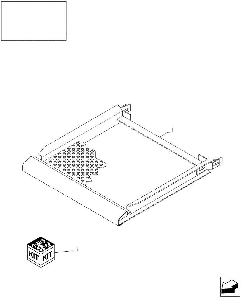 Схема запчастей Case IH 9010 - (74.118.08) - LOWER SIEVE, INTERCHANGEABLE FRAME, BLANK-D=16MM, D=18MM - 9010 (74) - CLEANING