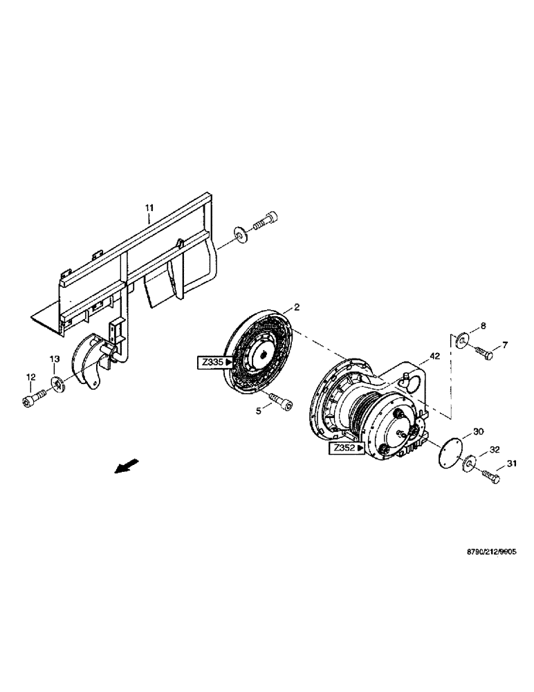 Схема запчастей Case IH 8790 - (037) - ENGINE SYSTEM, FLYWHEEL ASSEMBLY (10) - ENGINE