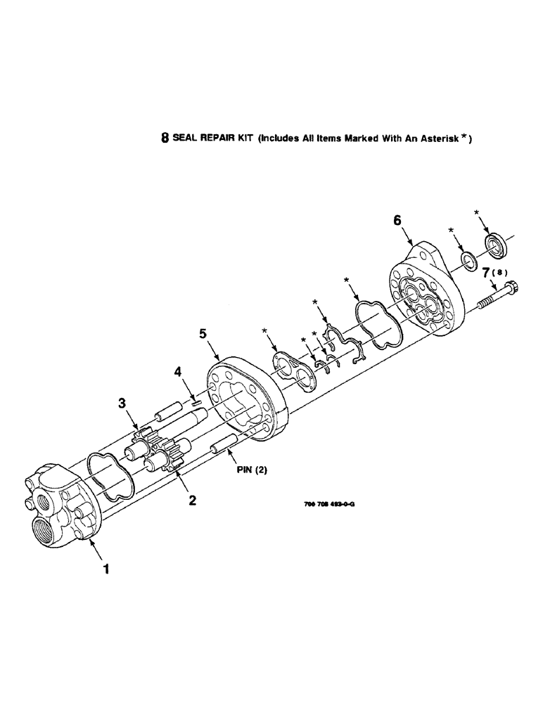 Схема запчастей Case IH 8840 - (9-110) - PUMP ASSEMBLY, HYDRAULIC, REEL DRIVE, 700708493 PUMP ASSEMBLY, HYDRAULIC COMPLETE (35) - HYDRAULIC SYSTEMS