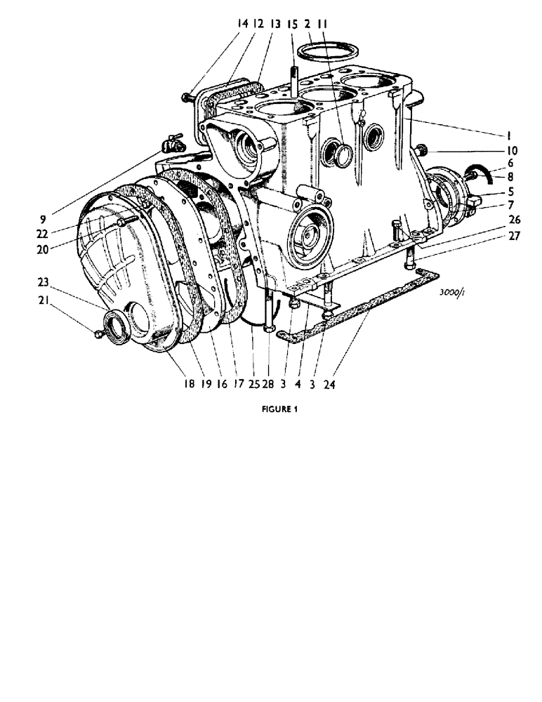 Схема запчастей Case IH 880B - (004) - CYLINDER BLOCK AND COVERS (01) - ENGINE