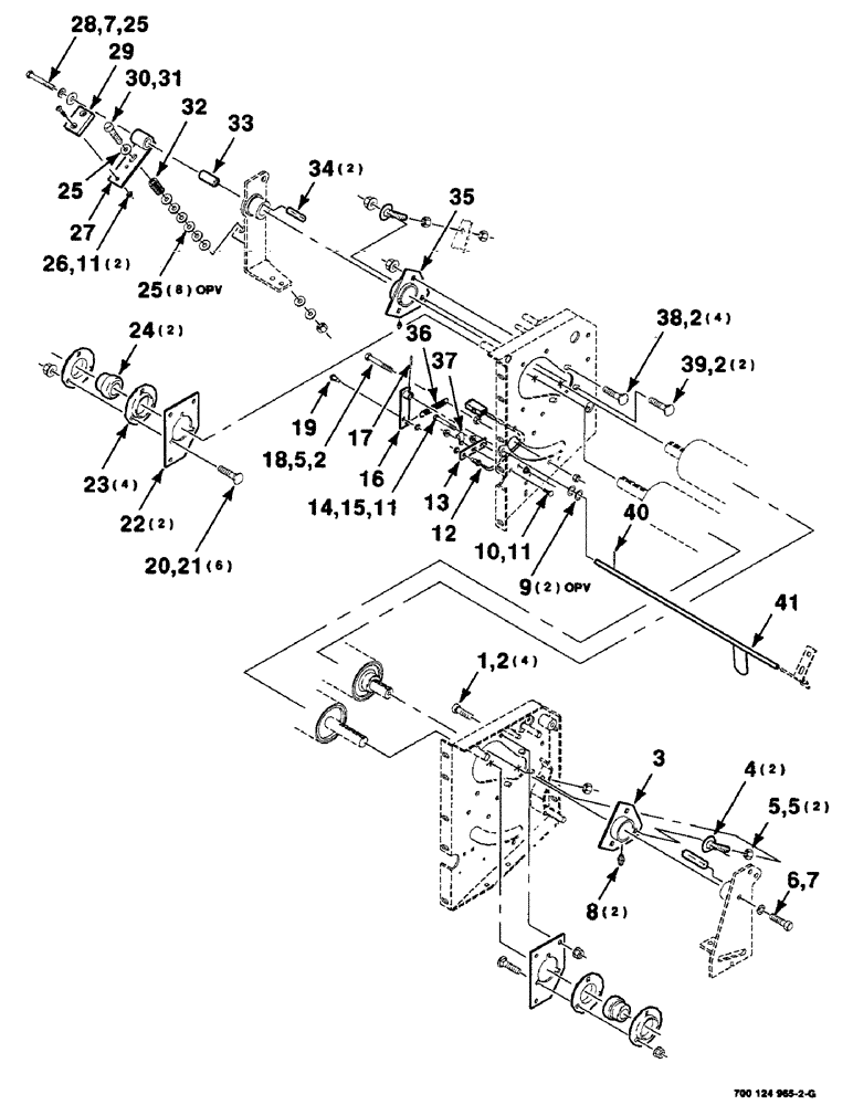 Схема запчастей Case IH 8455T - (9-60) - MESH WRAP ROLLER MOUNTING ASSEMBLY Decals & Attachments