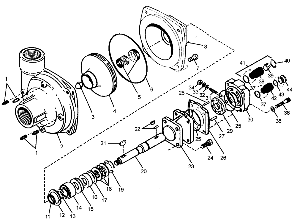 Схема запчастей Case IH PATRIOT XL - (09-002) - LIQUID PUMP SEAL & GEROTER KITS Liquid Plumbing