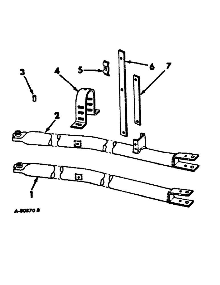 Схема запчастей Case IH 211 - (E-04) - TONGUE FOR TRAILING HITCH 