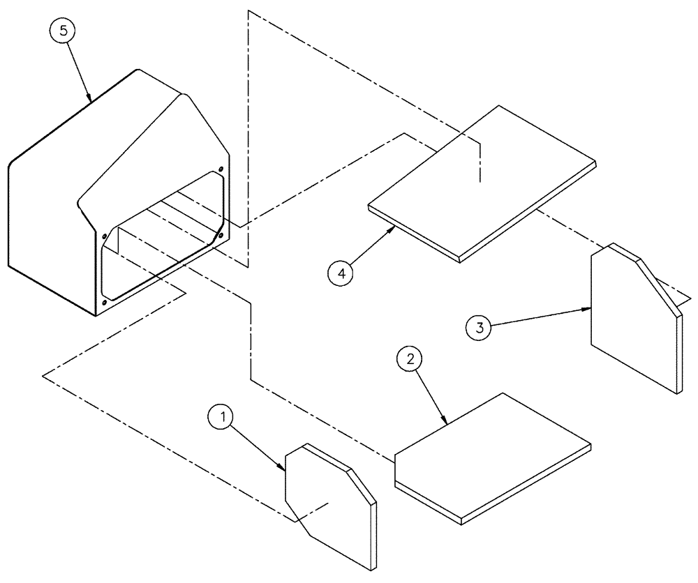 Схема запчастей Case IH FLX4375 - (10-007) - AIM NS ACCESS ENCLOSURE GROUP Options